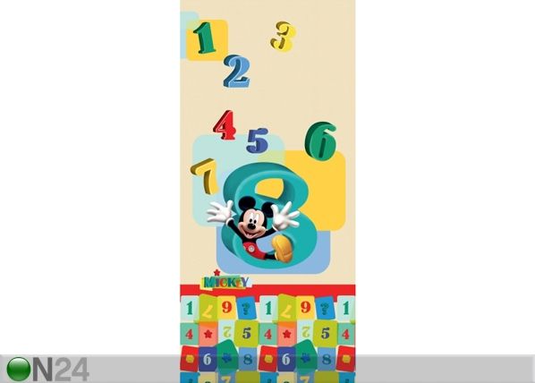 Флизелиновые фотообои Disney Mickey and numbers 90x202 см
