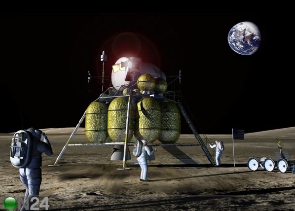 Флизелиновые фотообои Moon landing 360x270 см