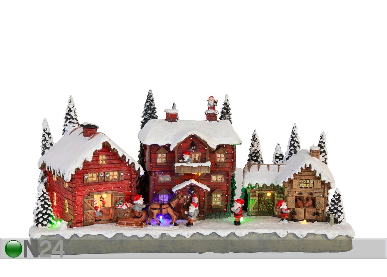 Декоративный рождественский комплект Santa Village увеличить