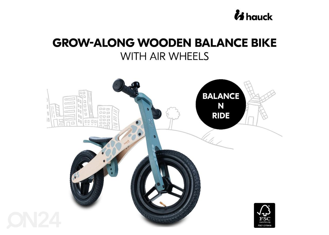 Деревянный самокат Hauck Balance N Ride увеличить