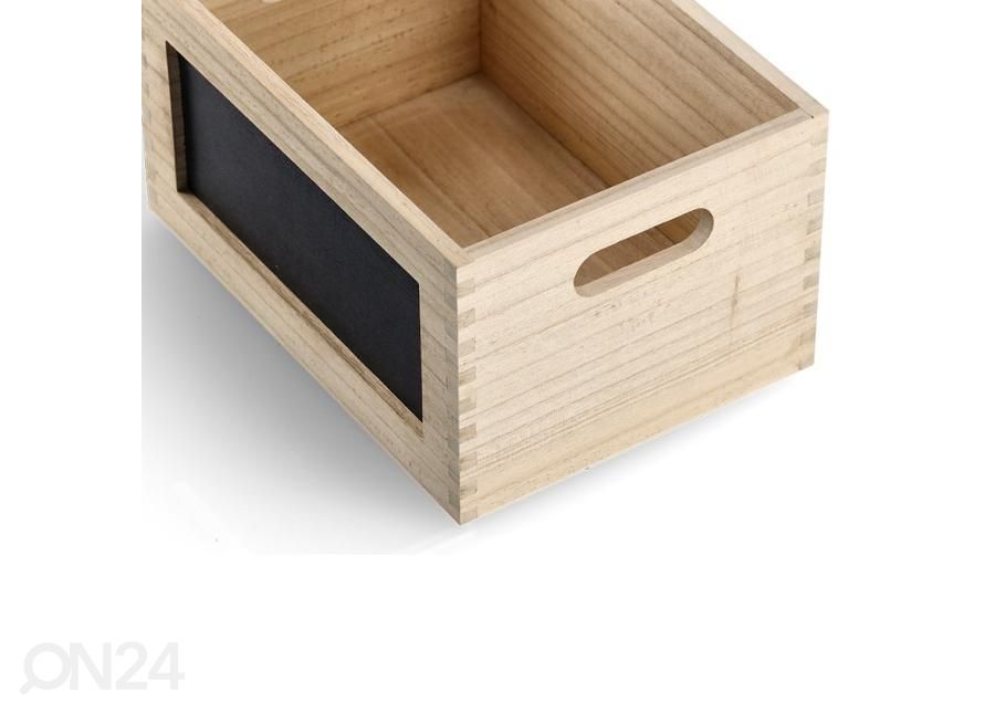Деревянный ящик для хранения с доской увеличить