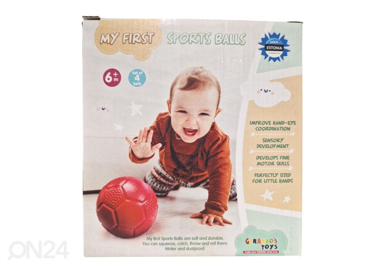 Детские спортивные мячи Gerardo's Toys 4 шт увеличить