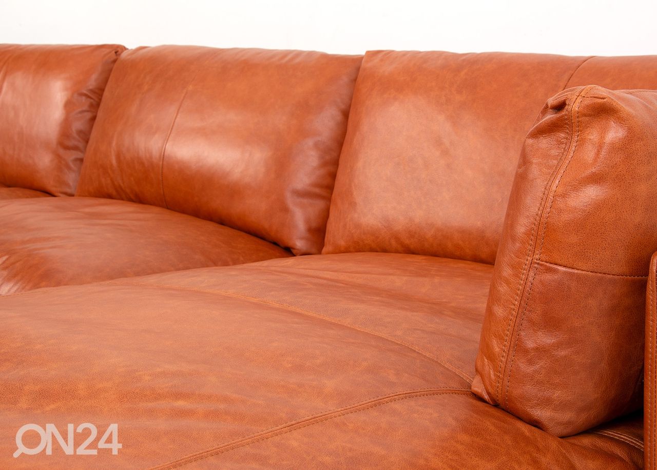 Кожаный угловой диван увеличить