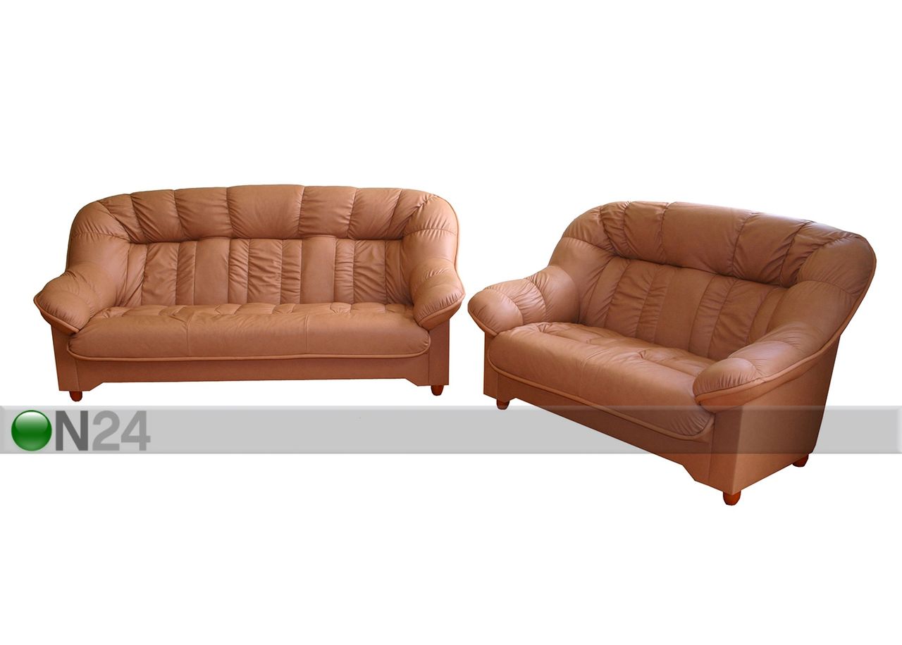 Комплект кожаных диванов Aleksandra 3+2 увеличить