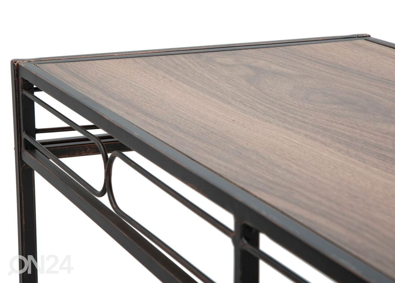 Консольный стол Industrial, чёрный/коричневый увеличить