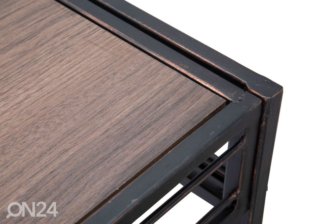 Консольный стол Industrial, чёрный/коричневый увеличить