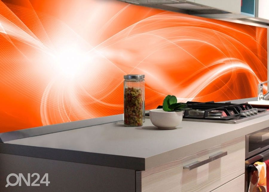 Кухонный фартук Orange abstract 180x60 см увеличить