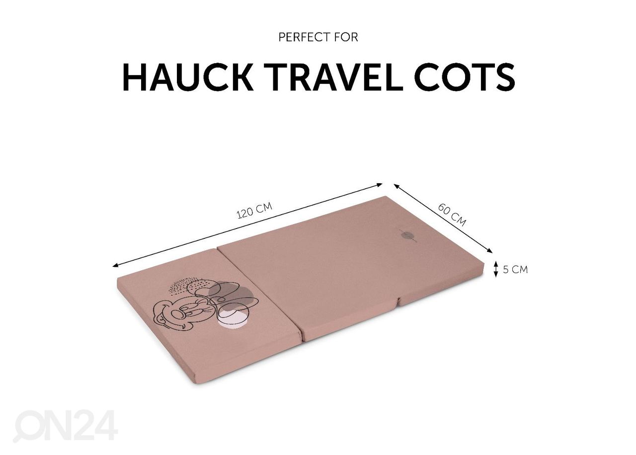 Матрас для дорожной кроватки 60x120 cm Hauck Sleeper Minnie Mouse розовый увеличить