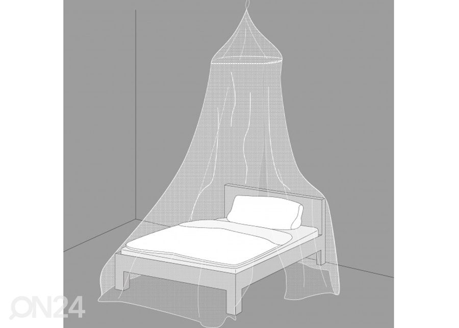 Москитная сетка на кровать 8,5х2,2 м, белая увеличить