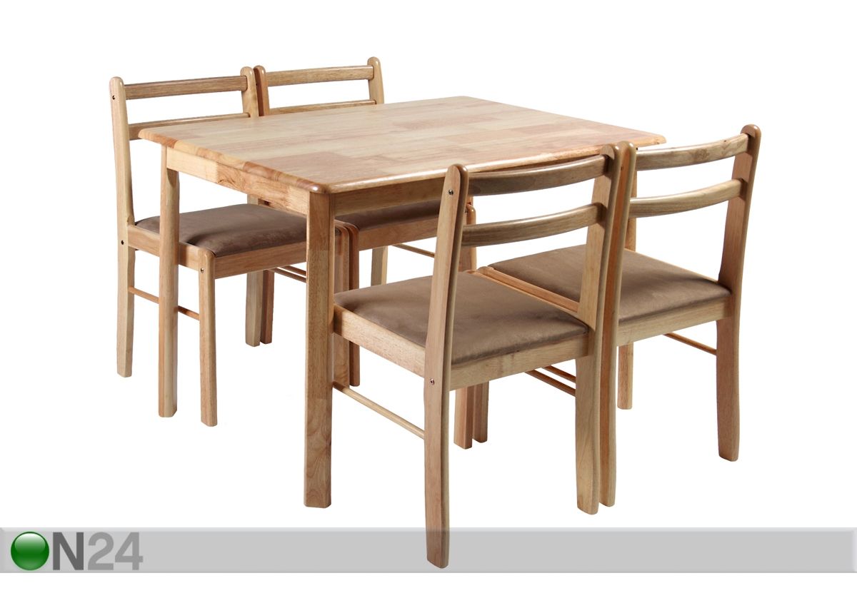 Обеденный стол+4 стула Lotus увеличить