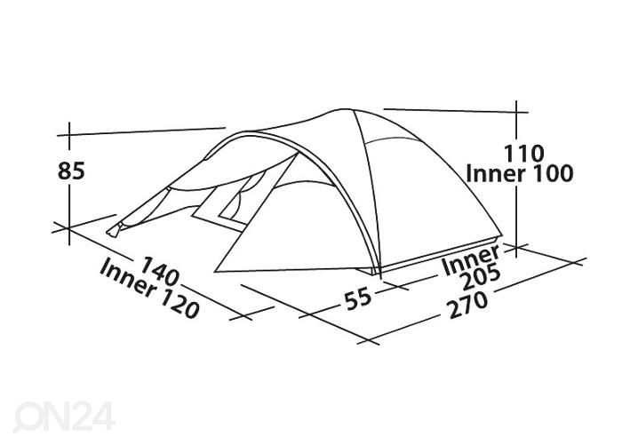 Палатка Easy camp quasar 200 на двоих увеличить