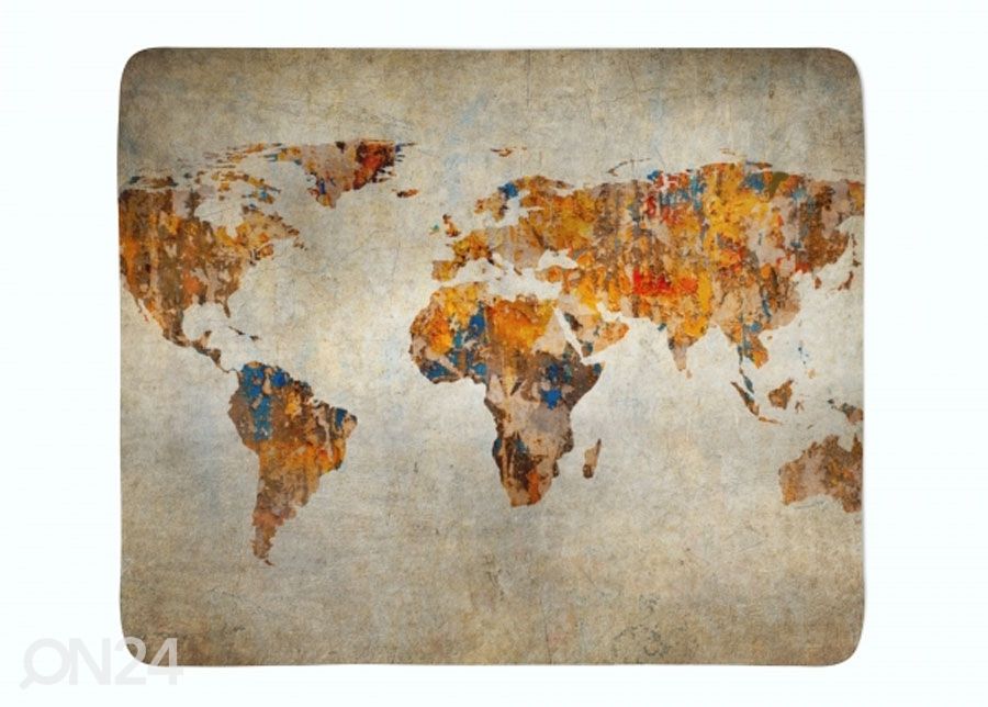 Плед Grunge Map of the World 150x200 см увеличить