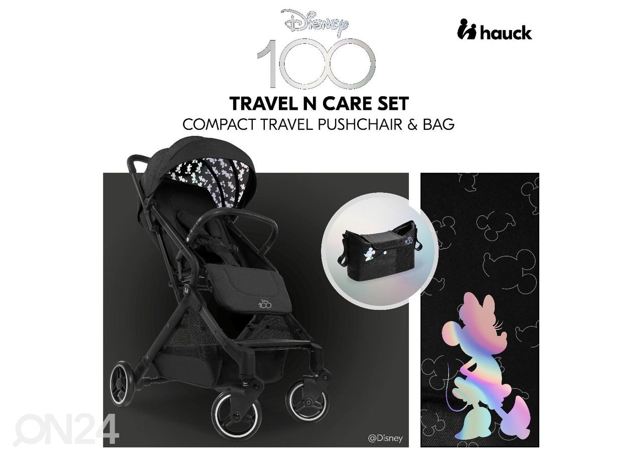 Прогулочная коляска с сумкой Hauck Disney Travel N Care Set Disney 100 чёрный увеличить