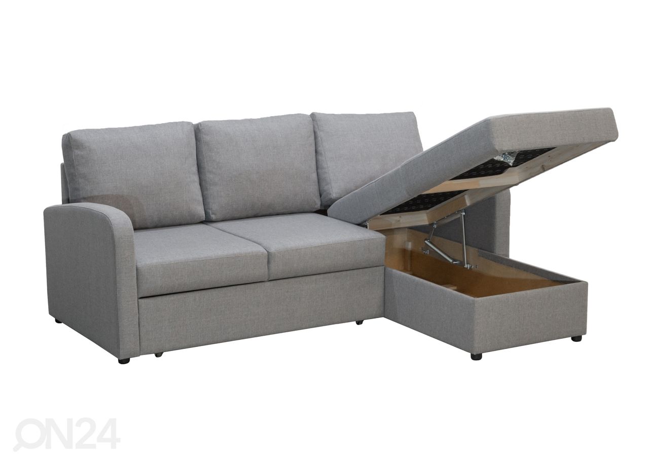 Угловой диван-кровать с ящиком Karet XL 216 cm увеличить