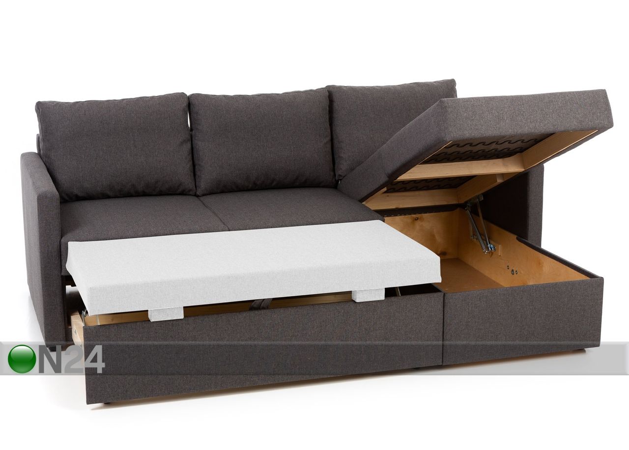 Угловой диван-кровать с ящиком Linda увеличить