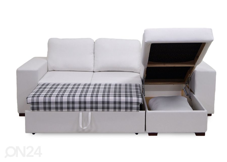 Угловой диван-кровать с ящиком Tuuli увеличить