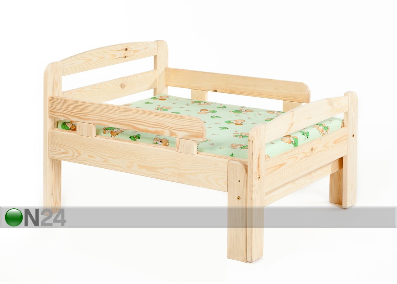 Удлиняющаяся детская кровать Kiku, без обработки увеличить