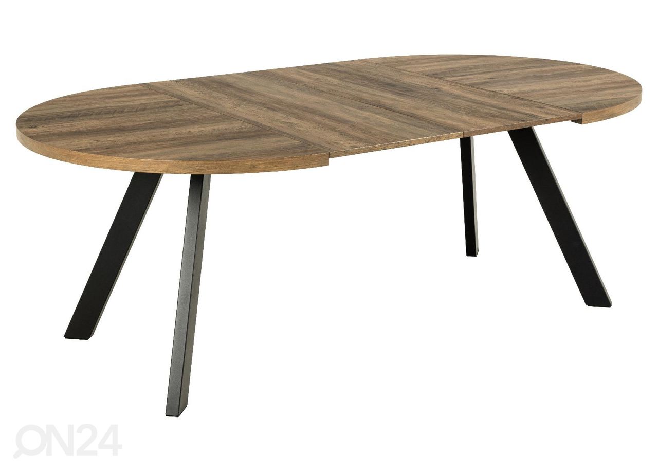 Удлиняющийся обеденный стол Saida Ø120/210x75 cm увеличить