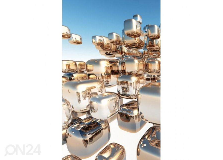 Флизелиновые фотообои Silver cubes 150x250 см увеличить