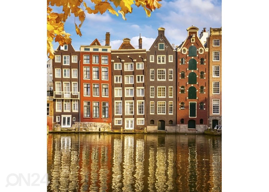Флисовые обои "Houses in amsterdam" 150x250 см увеличить