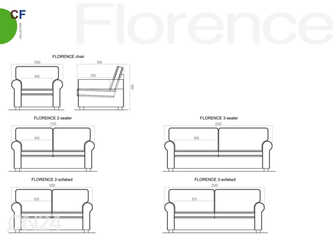 2-местный диван Florence увеличить