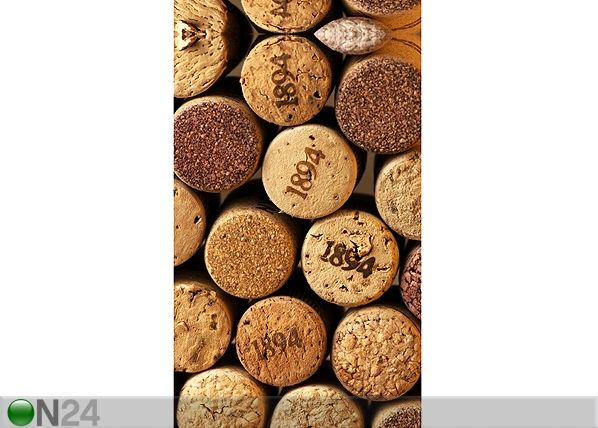 Затемняющая фотоштора Bottle corks I, 140x245 см