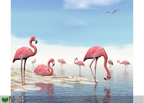 Затемняющее фотошторы Flamingos 280x245 см