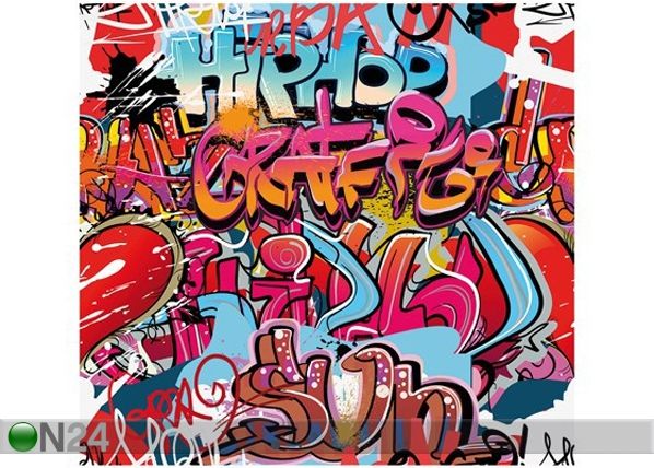 Фотообои Hiphop graffiti wall 300x280 см