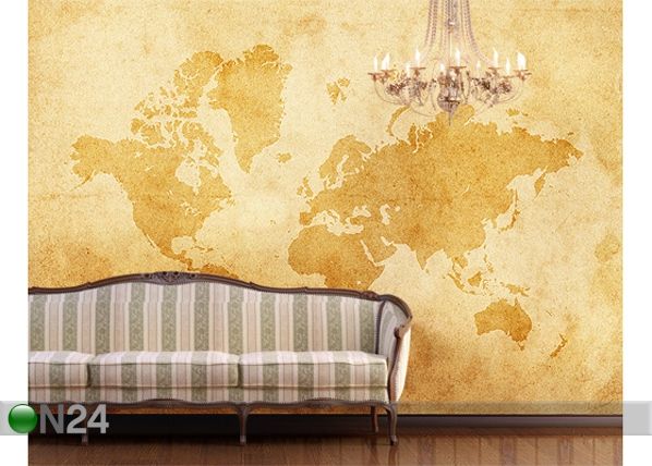 Фотообои Vintage worldmap 400x280cm