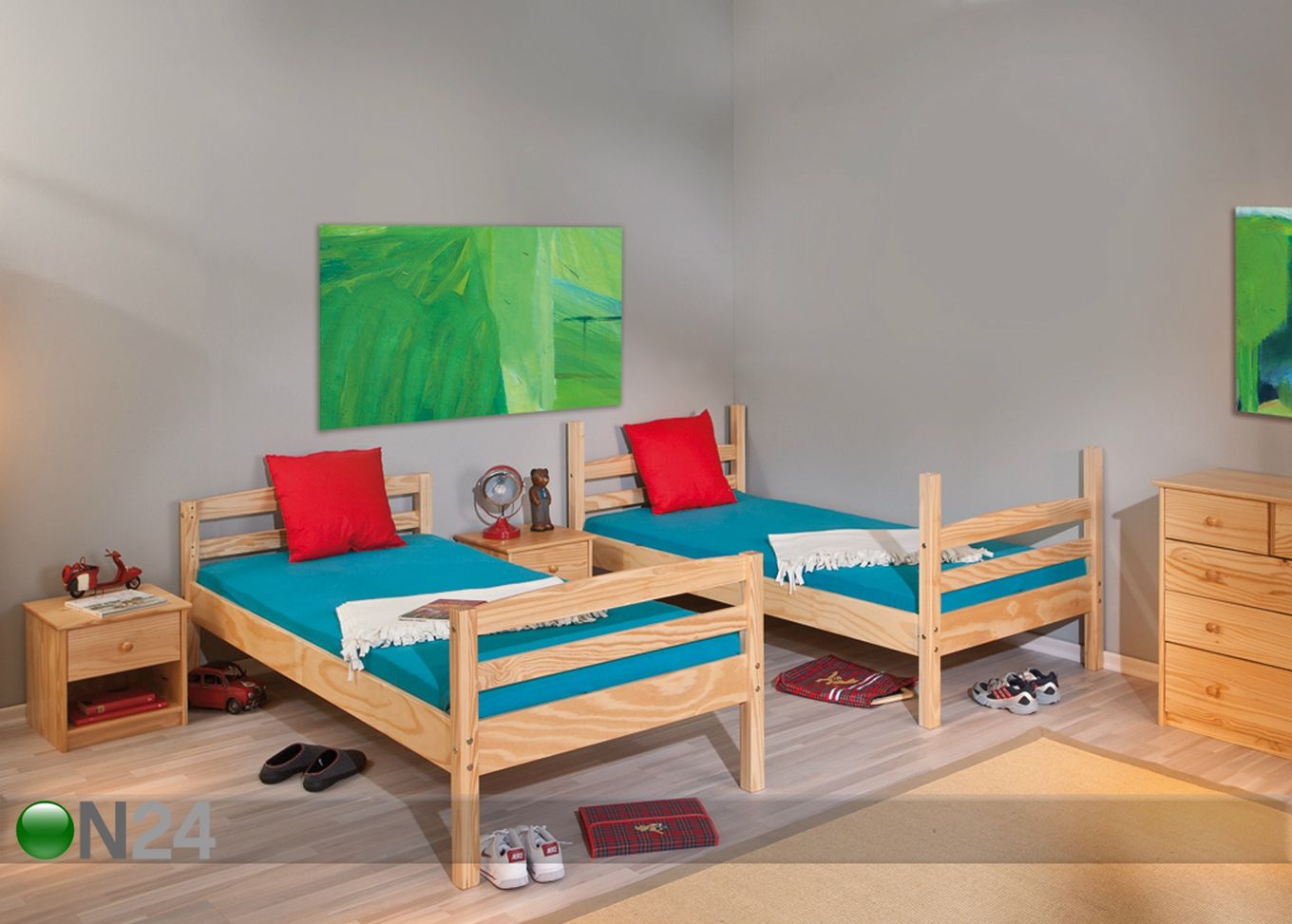 Двухъярусная кровать из массива дерева Salvador 90x190 cm увеличить