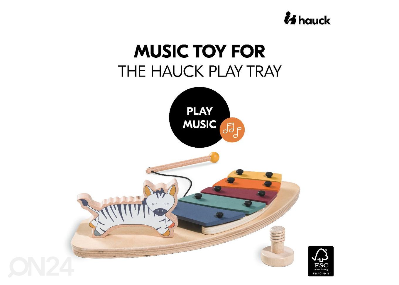 Игрушка для подноса детского стульчика Hauck Play Клисофон и зебра увеличить