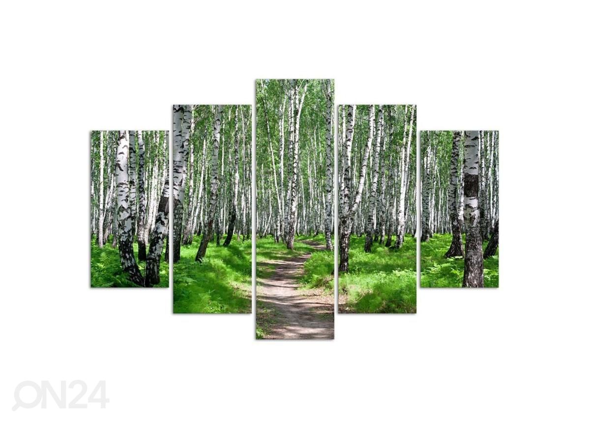 Картина из 5-частей Birch forest 100x70 см увеличить