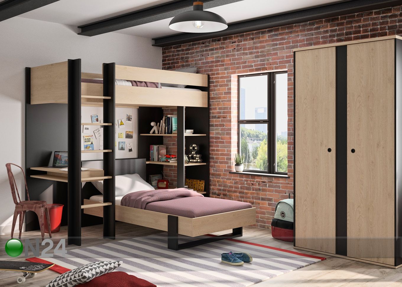 Кровать Duplex 90x200 cm увеличить