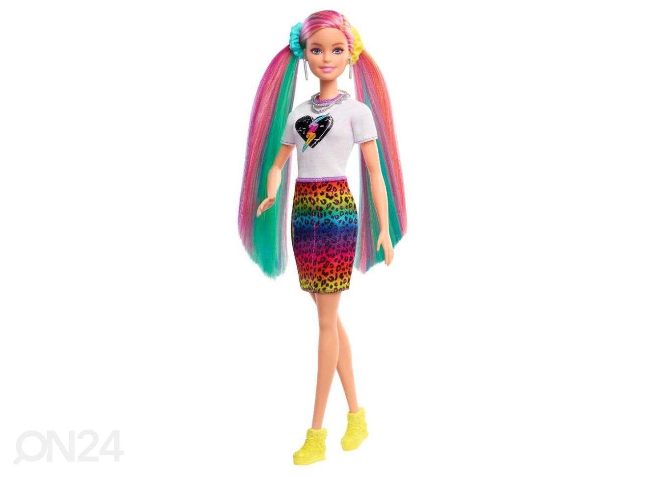 Кукла Барби с радужными волосами увеличить