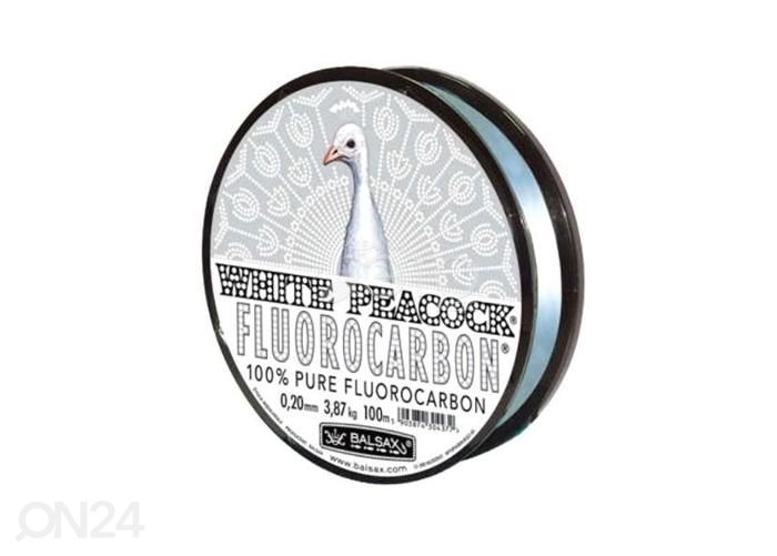 Леска Fluorocarbon Balsax белая Peacock 100 м x 0,25 мм увеличить