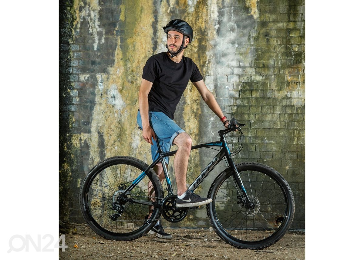 Мужской и детский горный велосипед 27.5 дюймов Huffy Carom Gravel черный увеличить