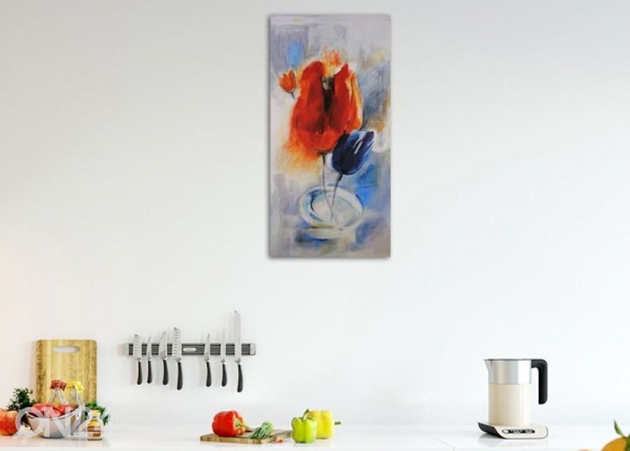 Настенная картина Painted Poppies 3D 50x100 см увеличить