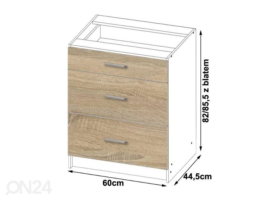 Нижний кухонный шкаф 60 cm увеличить