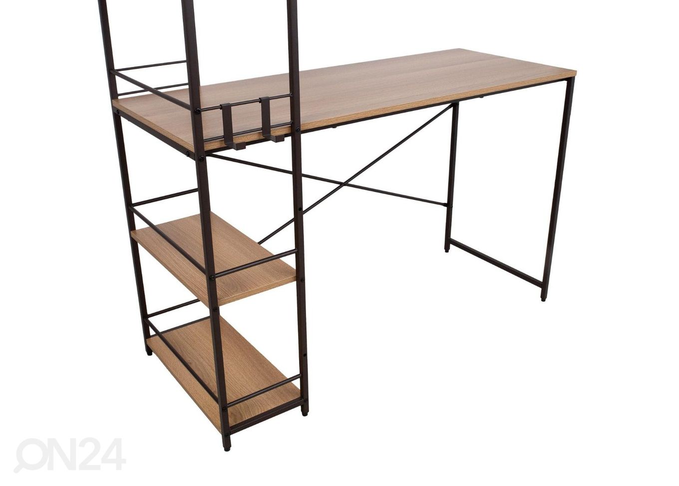Письменный стол Study 120x51xH120 см, дуб/коричневый увеличить