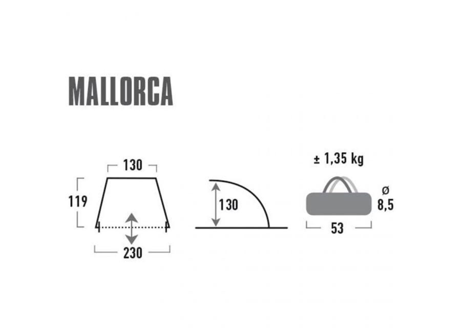 Пляжная палатка High Peak Mallorca 119x130 см увеличить