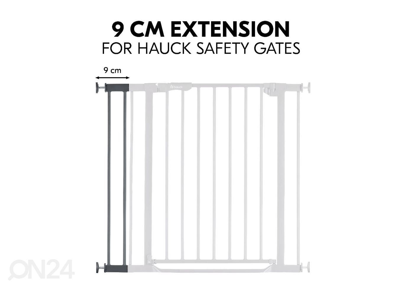 Расширение калитки безопасности 9 cm Hauck Select тёмно-серый увеличить