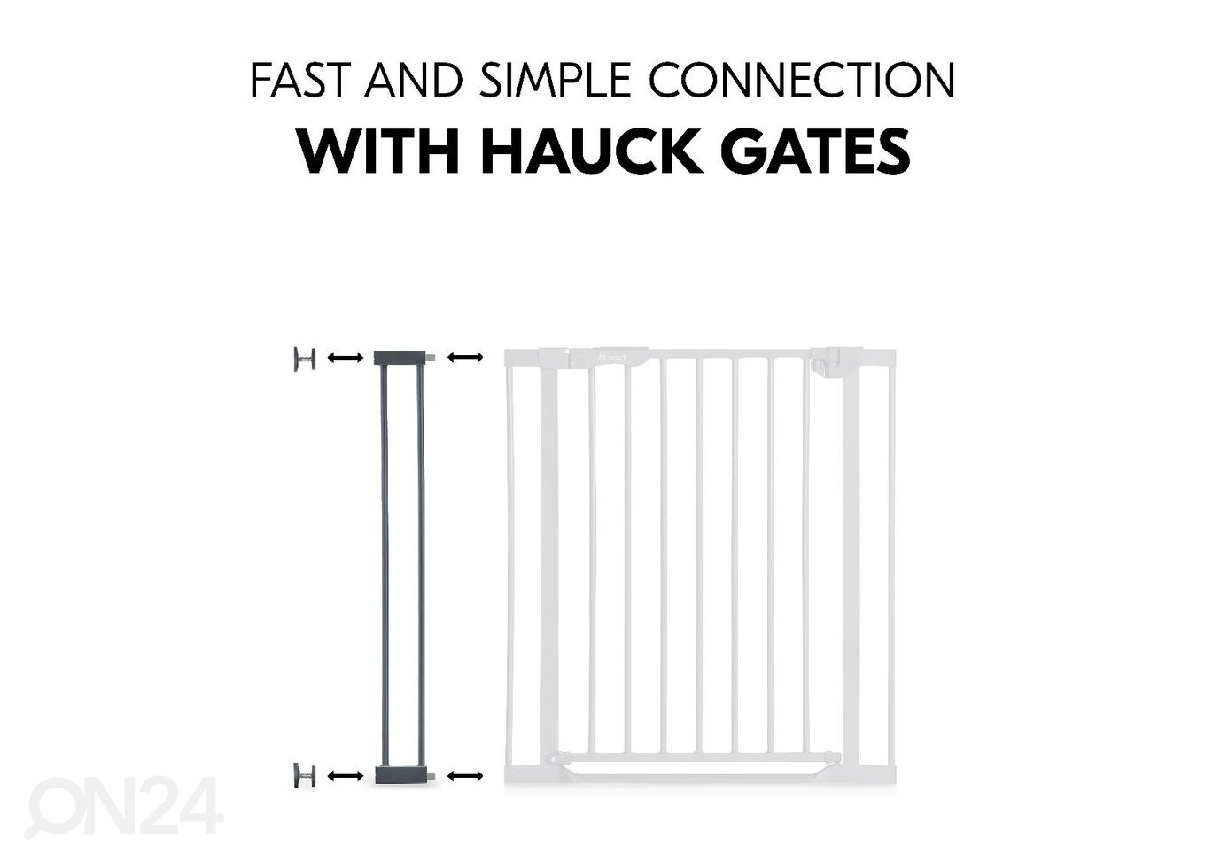 Расширение калитки безопасности 9 cm Hauck Select тёмно-серый увеличить