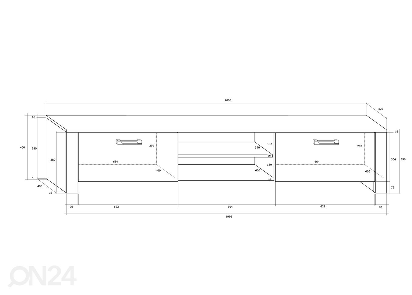 Секция 289 cm увеличить