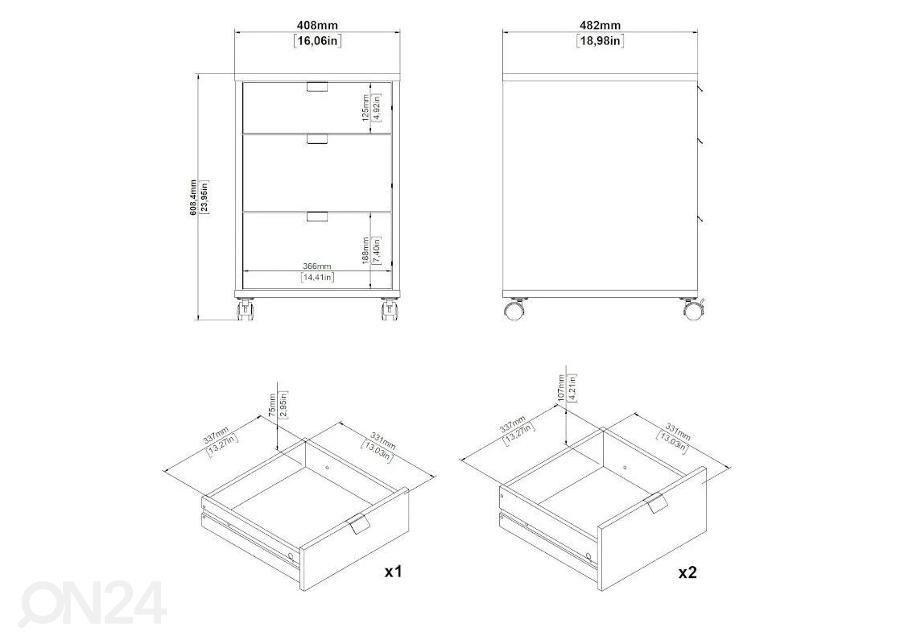 Тумба мобильная Sign 40,8 cm увеличить