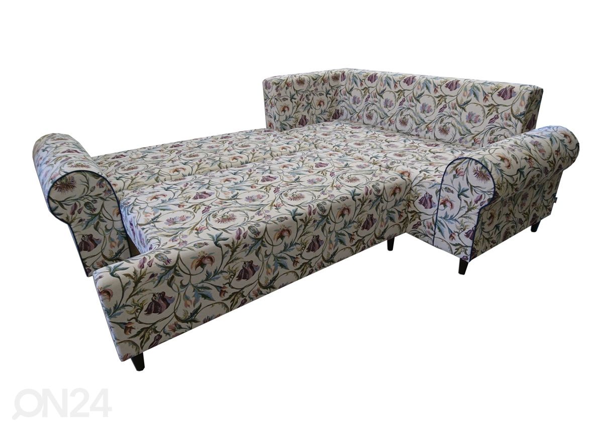 Угловой диван-кровать с ящиком Liisbeth увеличить