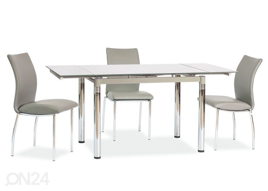 Удлиняющийся обеденный стол 74x110-170 cm увеличить