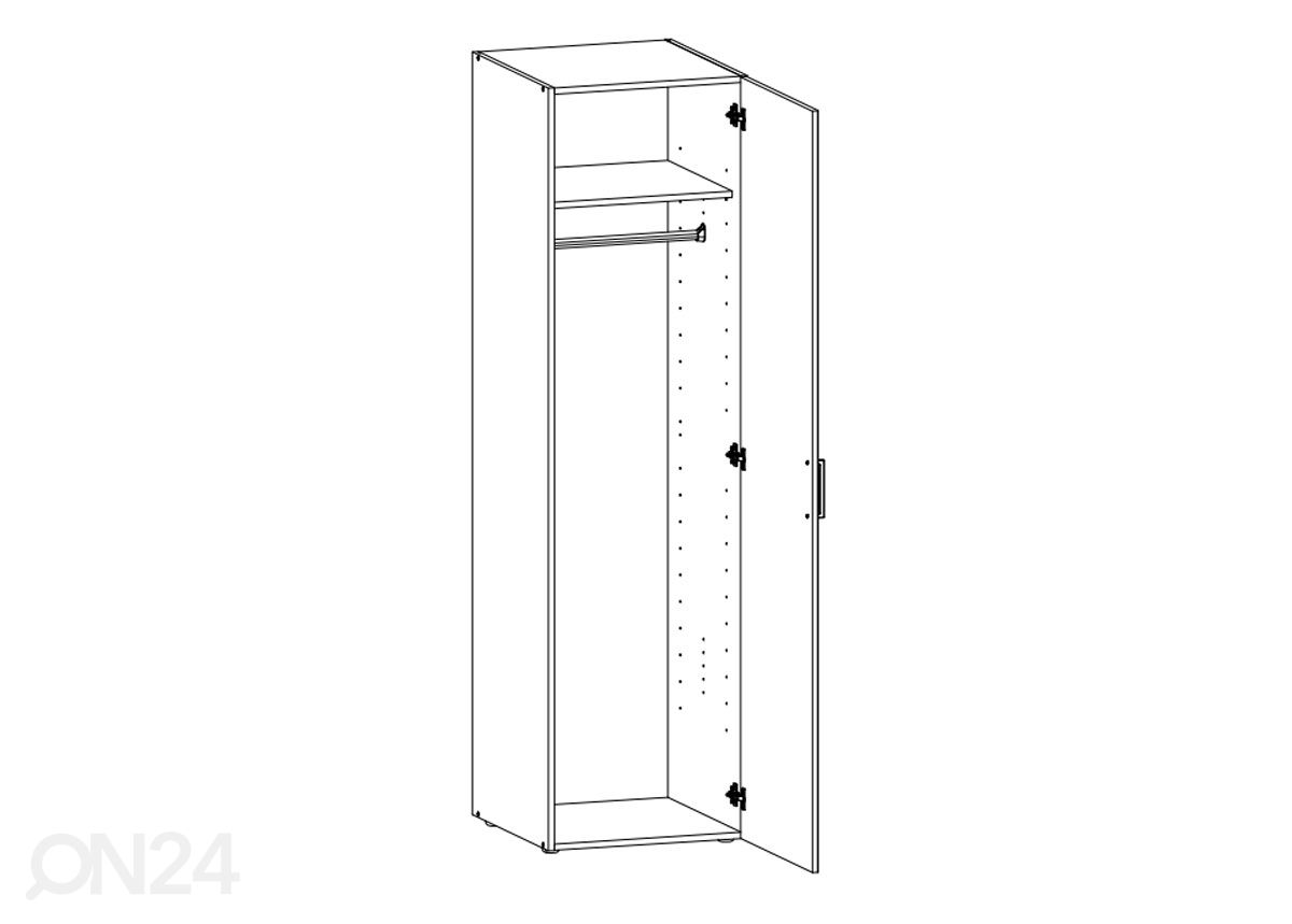 Шкаф платяной MRK 645 30 cm увеличить