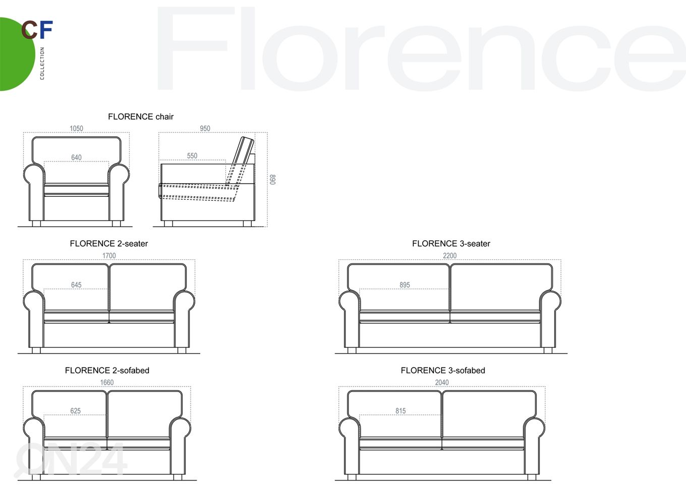 2-местный диван Florence увеличить