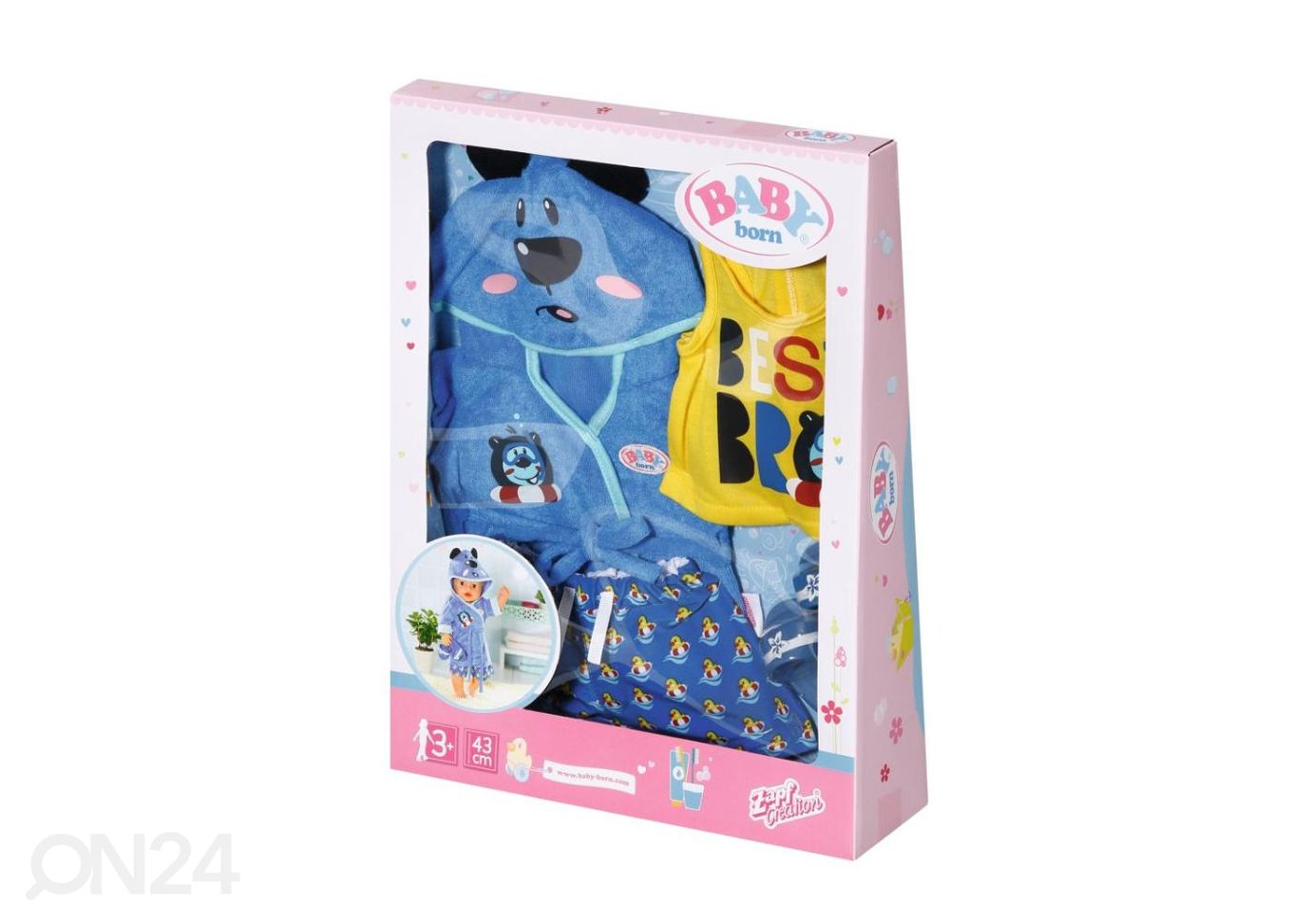 BABY BORN комлект одежды для куклы-мальчик "Bath Deluxe", 43 см увеличить