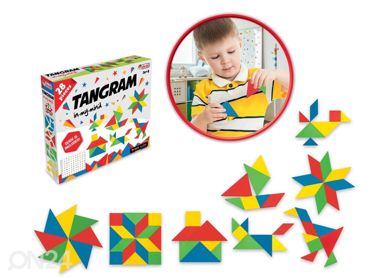 Dede игра Tangram 28 частей увеличить